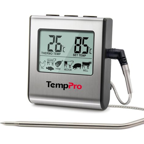 Digitales Fleischthermometer TP16 mit Edelstahlsonde (1/5)