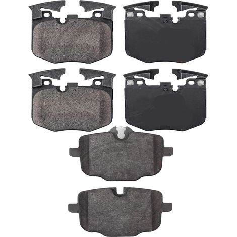 KIT PASTIGLIE FRENO ANTERIORI E POSTERIORI compatibile con BMW X4 (G02,F98) / PASTIGLIE FRENANTI AUTO OEM P06099,P06101 / SOSTITUZIONE DIRETTA / BASSA POLVERE / SILENZIOSO