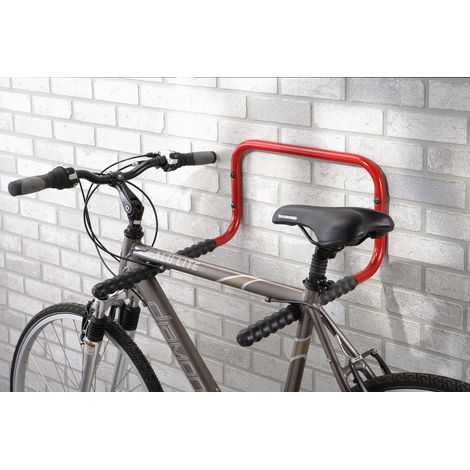 Mottez – Support mural pour 2 vélos B053F – Tube 25 x 1,5 mm – Finition peinture époxy – Largeur 43 cm – Longueur 50 cm – Montage facile (1/4)
