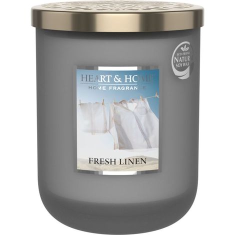 Grande bougie heart and home linge frais