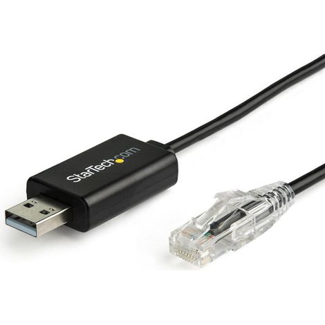 StarTech Cable Consola USB Cisco Negro 1,8 m (1/4)