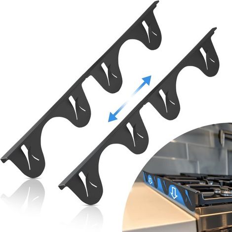 Tapa para huecos de estufa, 4 piezas, fácil, Cocina, Tapa para huecos, tiras de tapa para estufa, Tapas para huecos de estufa, encimeras (1/5)