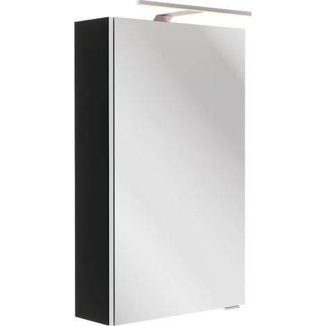 SBC Spiegelschrank 400 mm li Black 400x680x153 mm