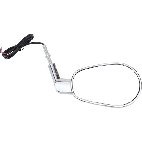 Motorcycle rearview mirror with LED turn signals, square spoiler, reversing view, electric vehicle No. 9 rearview mirror (1/4)
