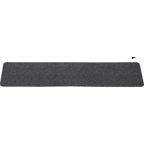 Tapis de marche d'escalier, antidérapants, réduisant le bruit, gris (1/2)