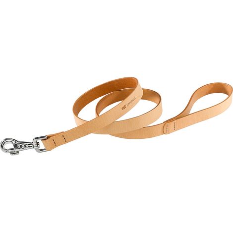 Ferplast NATURAL G Guinzaglio per cani in pelle vera, in 2 colori e 4 misure. Variante G20/180 - Misure: 20 mm x L 180 cm - Cuoio Naturale