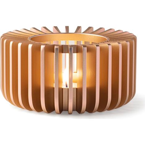 Chauffe-théière en aluminium anodisé doré, support de bougie chauffe-plat, base chauffante pour café, thé, lait, nourriture, pour la maison et le bureau (1/5)