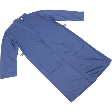 Peignoir doux pour homme, bleu marine, peignoir absorbant toutes saisons pour la maison (1/5)