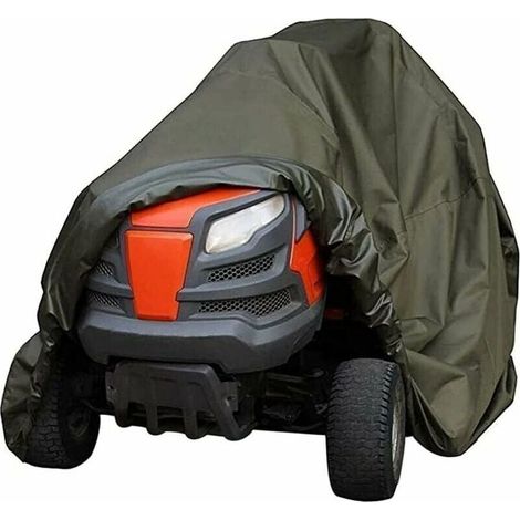 Riding Mower Cover, Waterproof Heavy Duty Durable UV Resistant Water Proof for Indoor Outdoor Riding Garden Tractor Green 140x66x91CM (1/5)