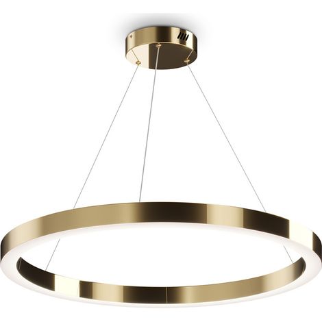 Maytoni Saturno Moderna plafoniera LED a sospensione integrata in ottone, 4200lm, 4000K (1/4)