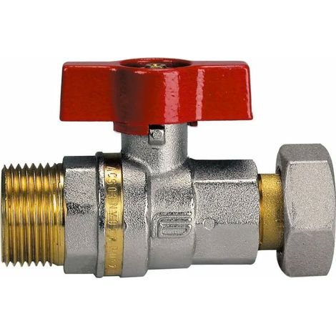 Valvola a sfera ASTER ACS CONTATORE maschio con girello 1/2" x 1/2" 1022N244XG