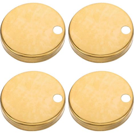 Lot de 4 cache-vis universels pour charnières de siège de toilette, couvercles décoratifs pour boulons de rechange pour salle de bain (1/5)