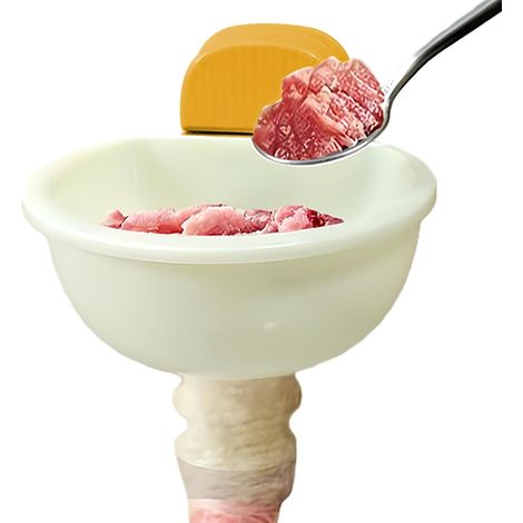 Outil de fabrication saucisses – Ventouse qualité alimentaire Outils pour les vacances, Noël, la maison, fêtes, le camping en plein air jaune - (1/5)