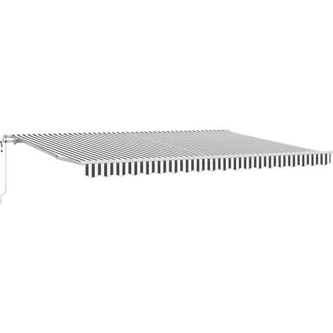 Maison Exclusive - Tenda Retrattile Automatica Antracite e Bianco 450x300 cm