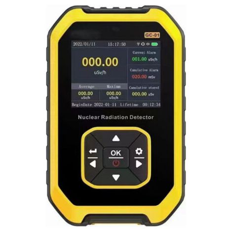 Compteur Geiger portable LCD numérique compteur Geiger détecteur de rayonnement nucléaire dosimètre testeur bêta gamma (1/5)