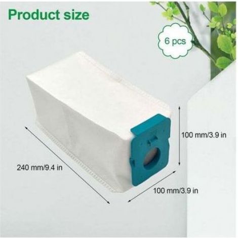 6pcs Sacs de rechange pour station de poussière - Filtration efficace Compatible Samsung Bespoke Jet - Aspirateur sans fil (1/4)