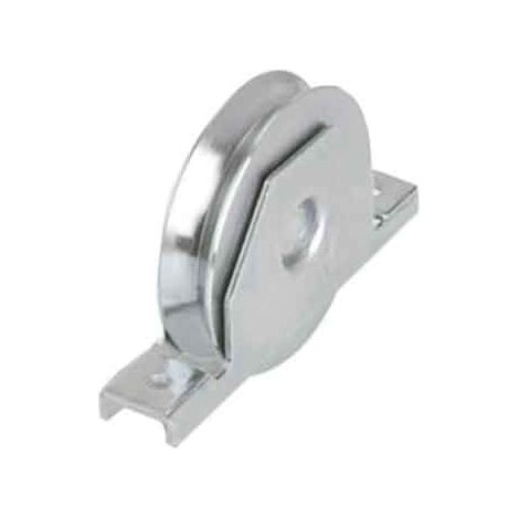 ROUE AVEC SUPPORT INTERNE POUR PORTAILS À GORGE EN Y AVEC ROULEMENTS