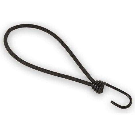 25 pezzi di elastico con gancio, tenditore da 20 cm, prolunga per telone con anello a spirale, diametro 200 mm, anello di espansione da 6 mm, nero - LIAIKI (1/4)