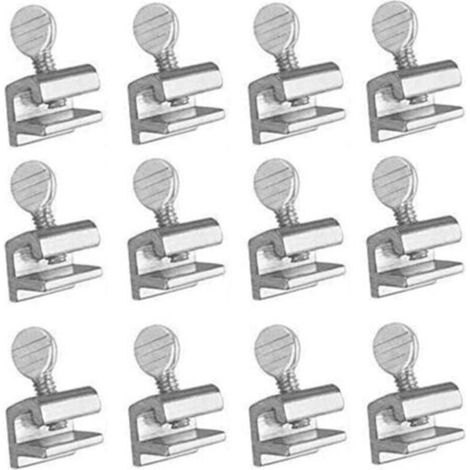 Lot de 12 verrous de sécurité en aluminium pour fenêtres coulissantes (1/4)