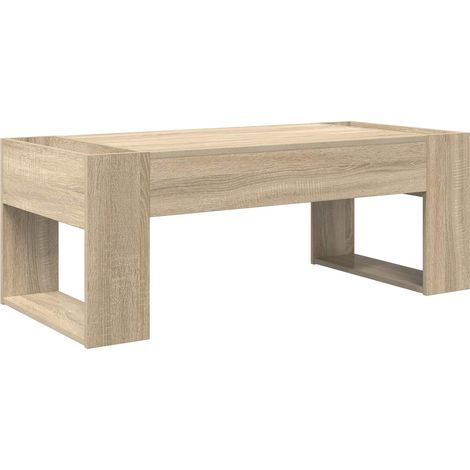 Coffee Table Sonoma Oak 110 x 50 x 41 cm Engineered Wood vidaXL