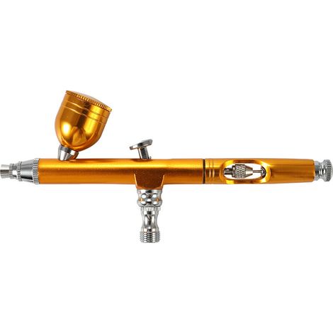 Airbrush Air Pump Spray Paint Spray Gun Airbrush Wall Painting Painted Furniture Repair Cake Making Tool Gold (1/4)