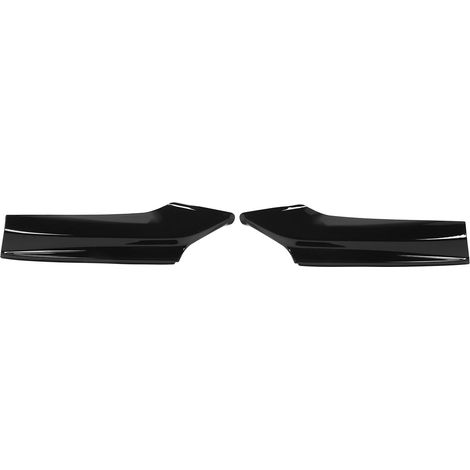 Paar Frontstoßstangenlippenspoiler, aerodynamische Luftwiderstandsreduzierer, Ecksplitter für 5er BMW F10 F11 M Sport (2010–2016), glänzend schwarz (1/5)