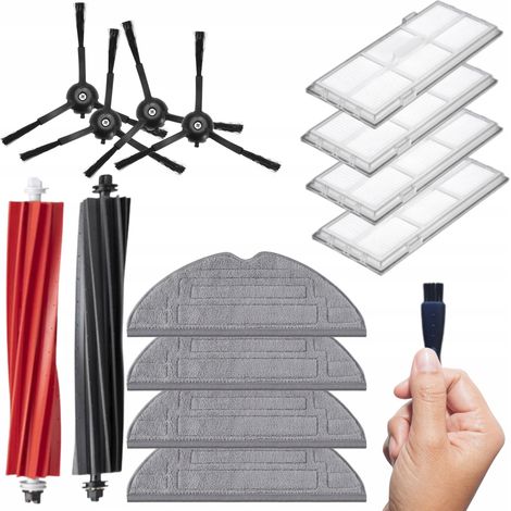 Kit RoboRock S8 con filtro HEPA, cepillos y accesorios para fregona (13 unidades). (1/5)