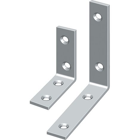 Bastlerwinkel Länge 30 mm Breite 10 mm Stärke 1,8 mm Stahl blau chromatiert schmal
