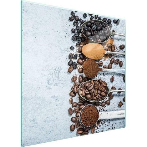 Protezione in vetro per piano cottura 50x52 Caffè (1/5)