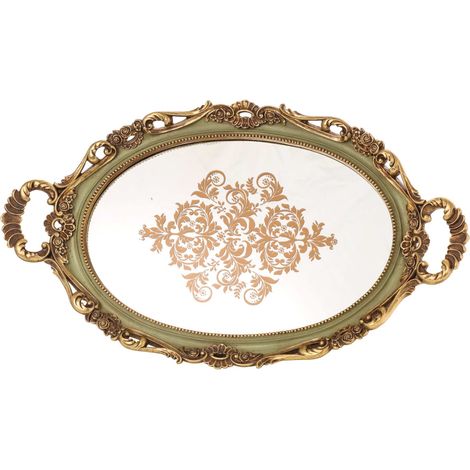 ARPIMEX Vassoio Resina 54 x 31,5 Cm H 5,5 Cm Oro