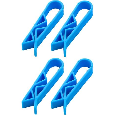 Lot de 4 pinces pour poubelle à papier - Multifonctions - Pour collation et nourriture - Pince d'étanchéité - Accessoire pour sac poubelle (1/5)