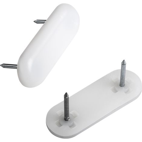 20er Set Nagelgleiter mit 2 Einschlagstiften 43 x 15,5 mm