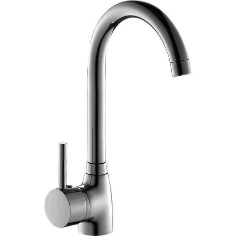 Kibath Grifo Cocina monomando MAR acabado CROMO brillo fabricado en latón (1/5)