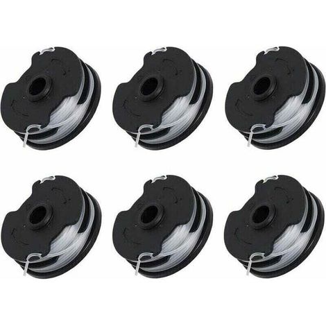 Lot de 6 bobines de rechange pour débroussailleuse sans fil Parkside PRTA 20-Li C3 IAN351753