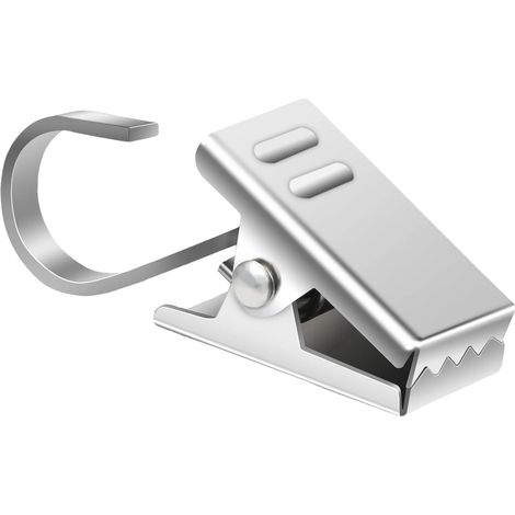 Fermagli per tende, 25 pezzi per confezione, clip per tende a forma di S in acciaio inox 430