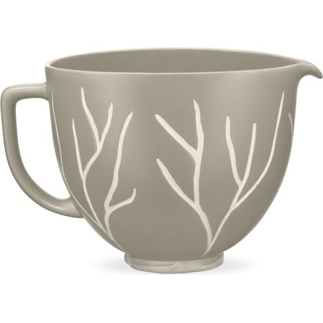 Bol en céramique artisanale unique de 4,7 L, 5 couleurs KitchenAid : Arbres nus (1/3)