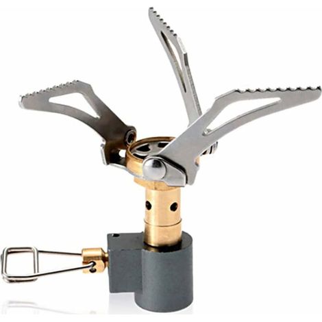 DEESSE SHOP - Survival Oven Stove Mini Portable Folding Gas Four for Camping Outdoor Stove Pique-nique Accessoires (Argent) (1/5)