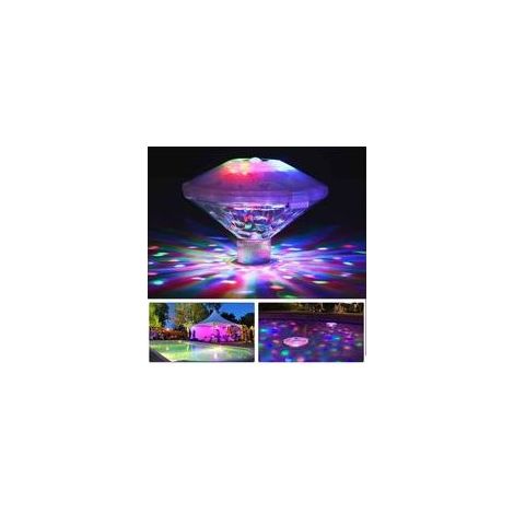 QAZQA Lumière de Piscine de LED,Lumière de Bain Disco,Lumière LED Submersible avec 8 Modes d'éclairage Multi-Couleur,IP67 Lumière Piscine Flottante,Sous-Marine Lampe LED pour Piscine,Fontaine,Spa,Part