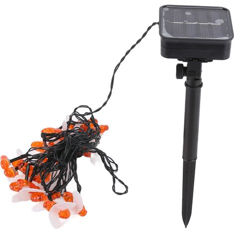 Luci a stringa solari Toivize - 6,5 m - Ape a LED, impermeabili IP65, luce calda, decorazione automatica per giardino e patio. (1/5)