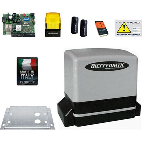 Kit Automazione Cancello Scorrevole Per Alimentazione Pannelli Solari 24v 600kg
