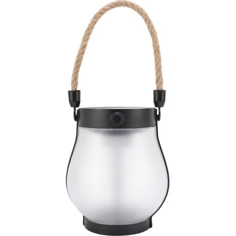 Lanterne solaire pour l'extérieur, imperméable, corde de chanvre suspendue, flamme vacillante, lumière LED pour jardin, Camping, cour, sentier, Table de Patio (1/5)