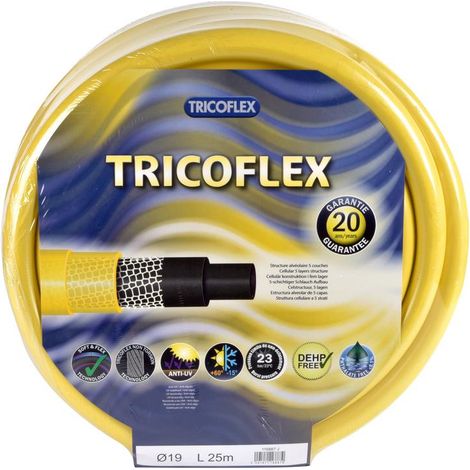 Hozelock Tricoflex — Manguera de Jardín Multicapa Anti-Torsión  Hozelock Original 25m15mm 25m (1/2)