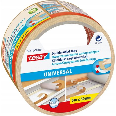 Nastro biadesivo universale Tesa per sottotappeti, 5 m, 50 mm (1/2)