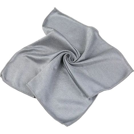 Chiffon de nettoyage, sans peluches, réutilisable, 4pcs, Gris-a (1/2)