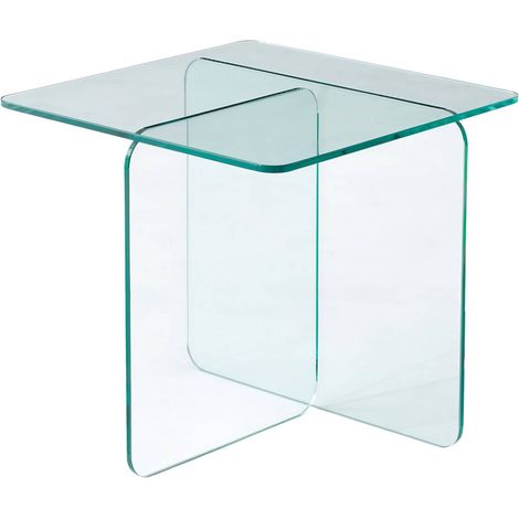 sweeek - Quadratischer Couchtisch aus gehärtetem Glas