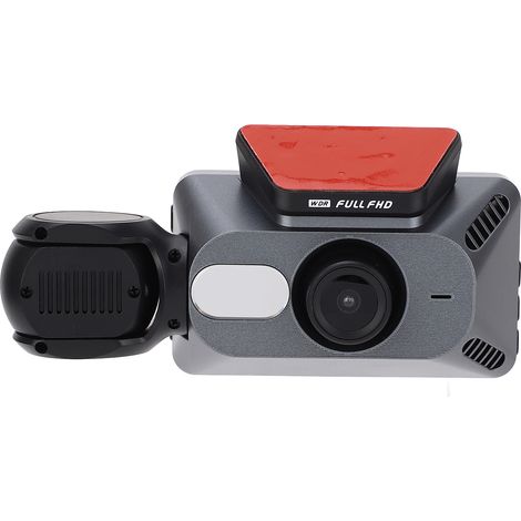 Caméra embarquée 3 canaux 1080p/480p/480p, triple caméra de voiture, écran IPS 3 pouces, vision nocturne infrarouge, mode parking 24h/24, enregistrement en boucle (1/5)