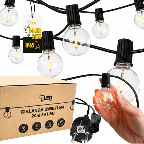 Solution LED - Guirlande de jardin - 20 m 36 LED - M2 (1/5)