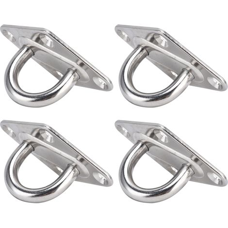 Crochet de Plafond en Acier Inoxydable 304 pour Hamac, 4 Pièces - Support Murale pour Outils et Suspension (1/5)