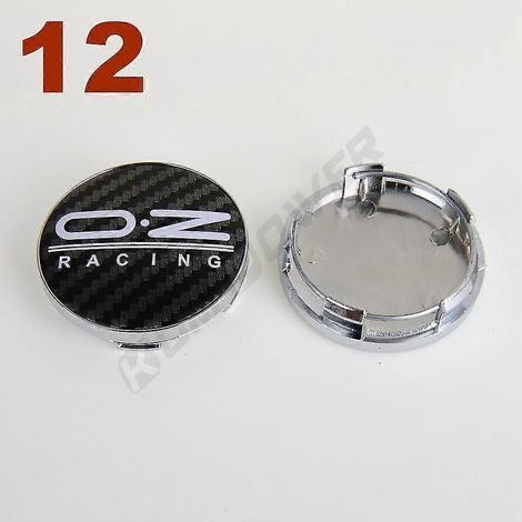 4 enjoliveurs de roue Oz Emblem, diamètre extérieur 58 mm / diamètre intérieur 53 mm, 12