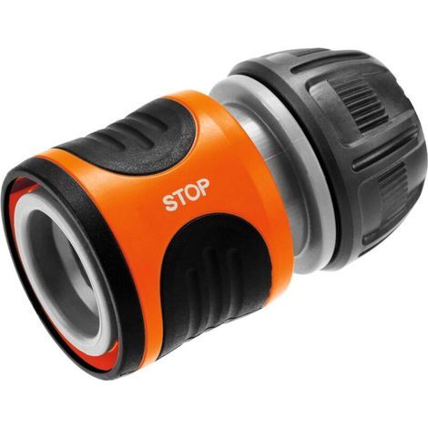 Applicable à Gardena Conector, Noir/Orange, 13 mm (1/2") (1/4)